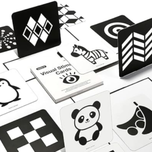 beiens Sensory Toys Karten, Schwarz und Weiß Neugeborenen Gehirn Entwicklung Spielzeug