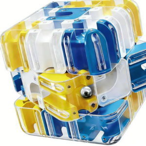 3D Labyrinth Würfe, 3D Labyrinth Zauberwürfel Puzzles Kugel Spielzeug Interaktives